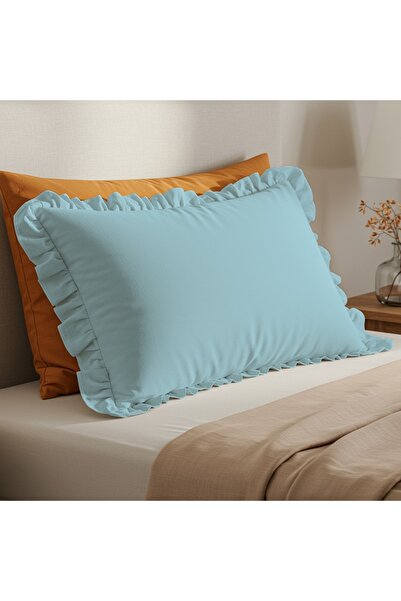 kesenegore Husă de pernă din țesătură Ranforce cu volane 50 x 70