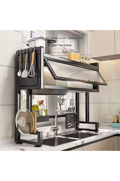 Generic Large Capacity Organization Kitchen Sink Storage Shelf Dish Draining Rack