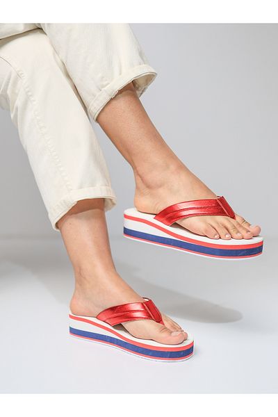 HANOX Viola Wedge Heel Women's Flip Flops Beach Slippers Flip Flops (4.5) cm
