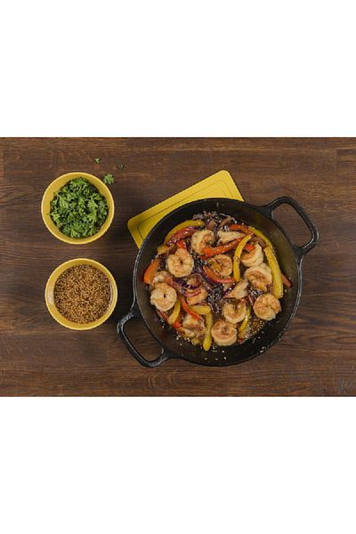 Lodge Seasoned Even Heat Distribution Cast Iron Dual Handle Skillet Pan Black 8inch