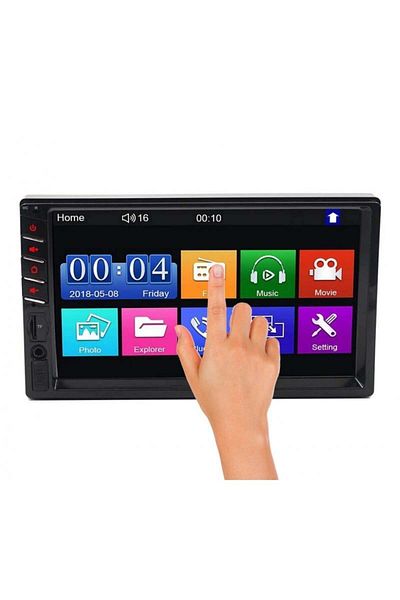 TECHSTAR MP5 Player Techstar® 7035, 2DIN, Rear View Camera, 7" HD Touch Screen, Steering Wheel Controls, Remo