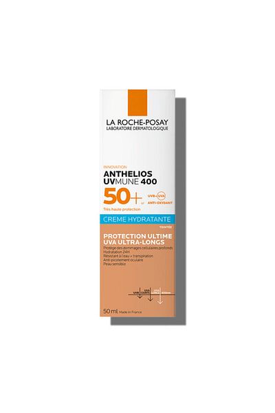 La Roche Posay La Roche-Posay Anthelios UV-MUNE SPF 50+ Cremă hidratantă cu protecție solară și pigment de culoare, 50 ml