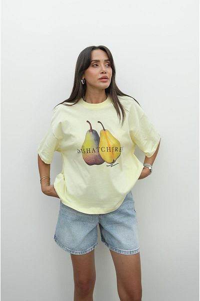 Havoş Yellow Dishatchfre Printed T-Shirt