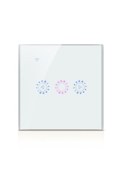 TECHSTAR ® Smart Touch Switch, Wireless 2.4ghz, Dimmer, Tempered Glass, Modern Design, Led Lighting,