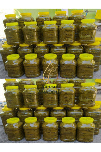 YÖRESEL ANADOLU Tokat Mayıs İnce Yaprak Sarımlı Asma Üzüm Yaprağı 5 Kg (DAMAR...