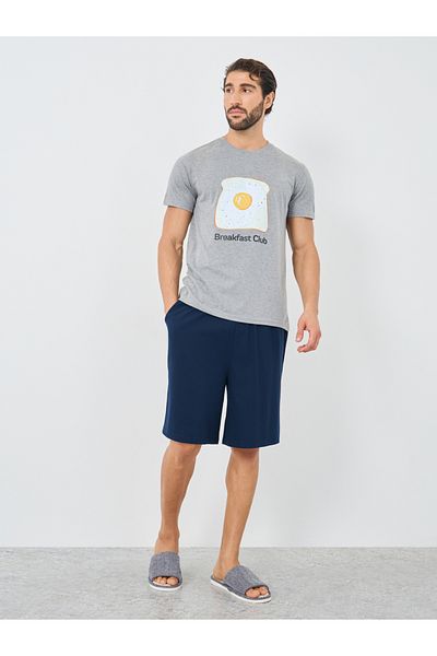 Styli Graphic Print T-Shirt and Shorts Pyjama Set