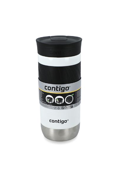 Contigo Byron 2.0 Snapseal Technology Vacuum Insulated Travel Mug Salt and Black