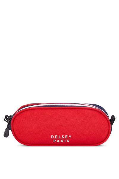 Delsey Back To School 2025 Two Compartment Pencil Case Red