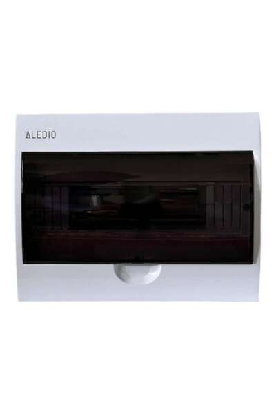 ALEDIO Tablou electric A12M1PT, Policarbonat, 12 Module, IP50, Alb, 256x200x95mm
