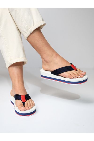 HANOX Poppy Woven Wedge Heel Women's Flip Flops Beach Slippers Flip Flops (4.5) cm