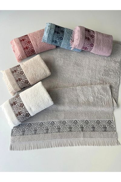 sarra 90X150 Şehzade Bathroom Towel - Indigo