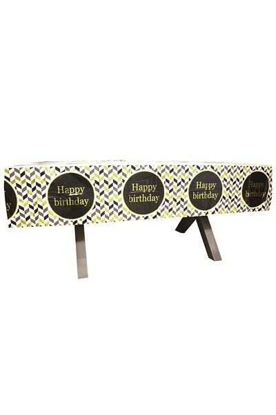 OEM Fata de masa pentru petrecere, Happy Birthday, 183 x 137 cm, 2260-10