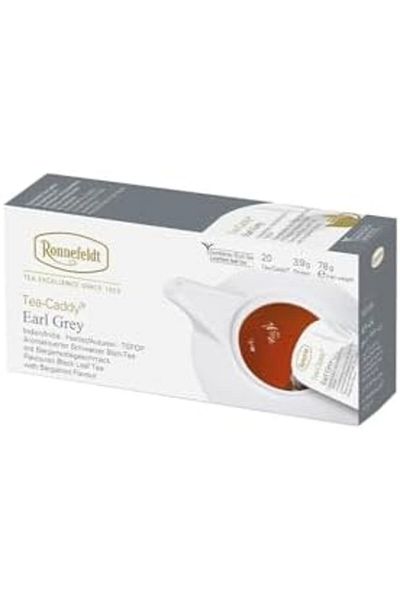 Ronnefeldt Earl Grey Tea-Caddy, Case of 5 Boxes | Each Box Contains 20 Tea Bags