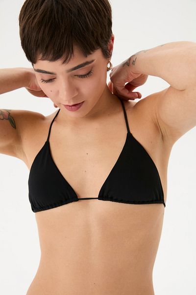 Ayma Active Μαύρο κορδόνι με τρίγωνο μπικίνι