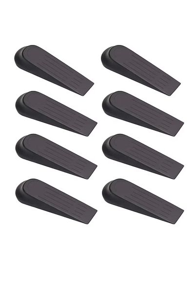 OEM Set of 8 door stops, 11.7 x 3.7 cm, plastic, black