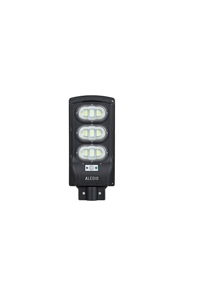 ALEDIO Lampă stradală solară cu LED și senzor de mișcare 150W 4000K IP65 Negru