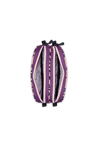 Delsey Back To School 2025 Two Compartment Pencil Case Purple Printing