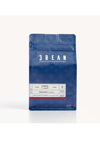 3bean 3 حبوب قهوة طبيعية من إثيوبيا يرجاشيفي 250 غرام