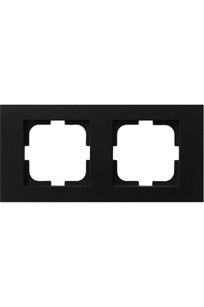 OVİVO Grano Metallic Black Double Frame
