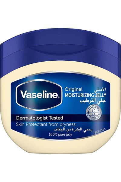 Vaseline Moisturizing Petroleum Jelly, for dry skin, Original, to heal skin damage, 450ml