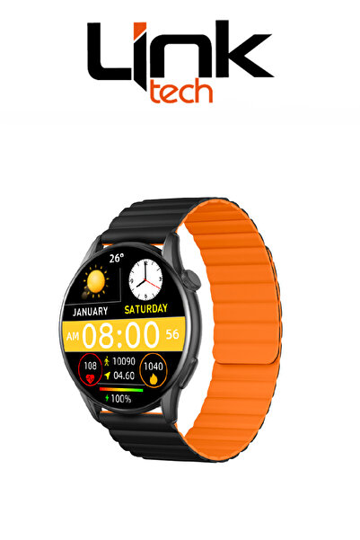 Linktech S104 Premium LT Watch 46mm Süper Amoled IP68 Suya Dayanıklı Akıllı Saat (KVK TÜRKİYE GARANTİLİ)