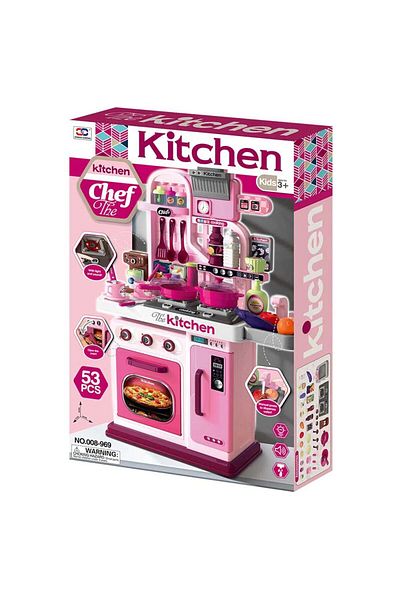 OEM Children's kitchen Ocie The Chef 53 pieces Pink 22x53x69 cm