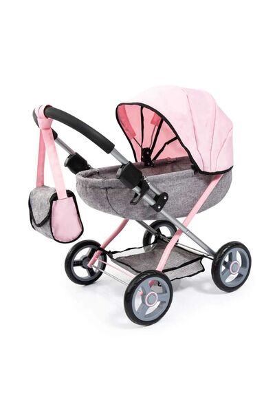 Bayer Bayer Cosy Grey Pink Doll Stroller