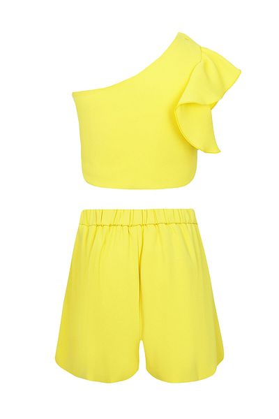 Abel & Lula Abel&Lula Girl's Shorts Set - Yellow