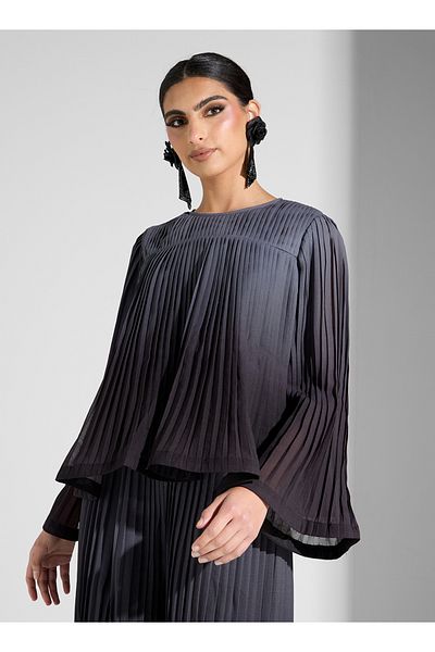 Sinoir Pleated Ombre Coord Shirt