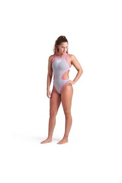 ARENA W Arena One Biglogo One Piece/Sea Foam-Fluo Pink Women's Swimmer Swimsuit