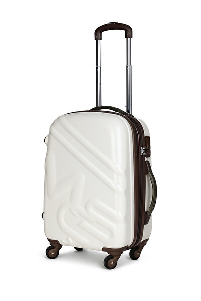 MÇS Kabin Boy Beyaz Valiz – 360° Tekerlekli, Şifreli Kilitli, Hafif ve Darbel...