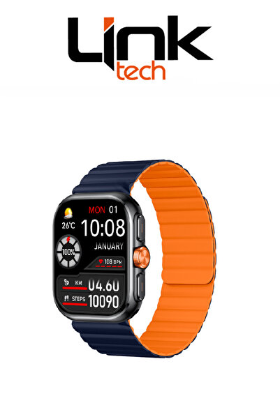 Linktech S105 Premium LT Watch 49mm Süper Amoled IP68 Suya Dayanıklı Akıllı Saat (KVK TÜRKİYE GARANTİLİ)