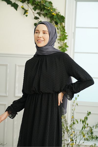 ARMANDA Princess Series Frameworked Solid Pattern Shawl
