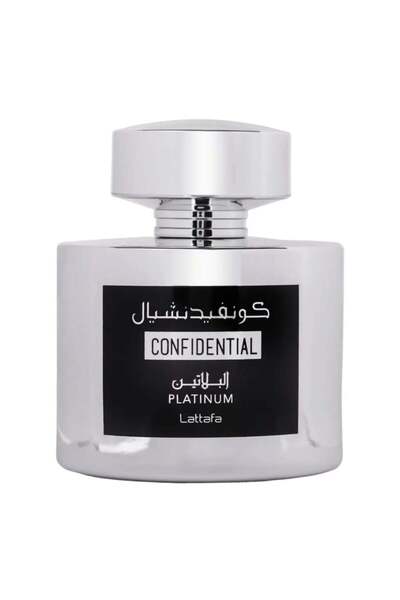 lattafa Parfum arab Confidential Platinum, apa de parfum 100 ml, barbati