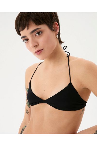 Ayma Active Black Twist Bikini Top