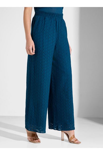 Sinoir Woven Women Schiffli Pants