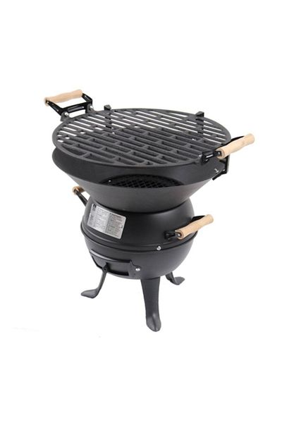 OMC Gratar de gradina pe carbuni, demontabil, diametru 35cm OMC