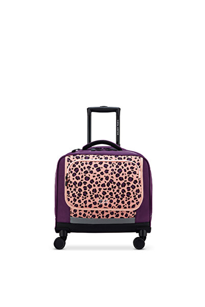 Delsey Back To School 2025 4dw Horizontal Shoulder Bag Trolley Purple Printing