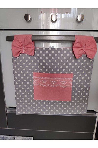 MoT Dekor Fırın Önü Cırtlı Cepli Fiyonklu Kalpli