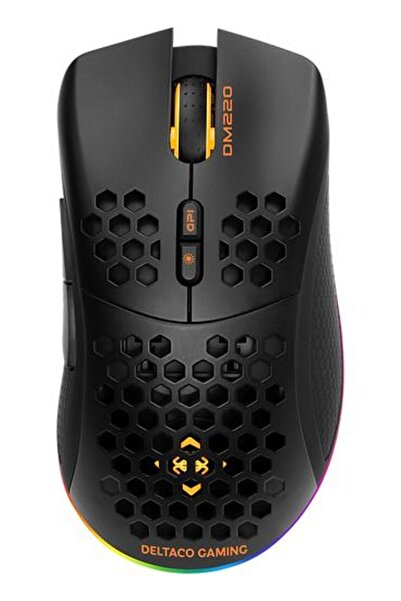DELTACO Mouse de gaming DM220 DM220 GAM-120 RGB Negru