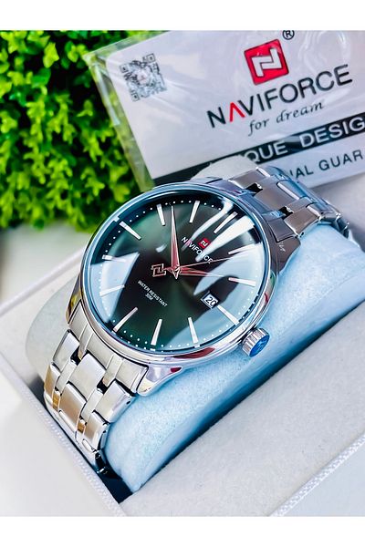 Naviforce New Season Steel Cord Men's Watch Bracelet with Gift