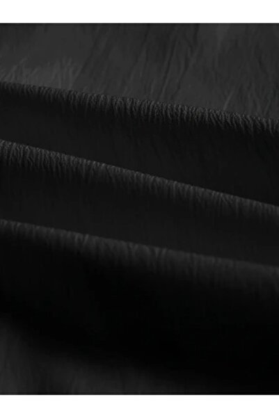 Fifty Color Alaçatı Style Men's Short Sleeve Shirt and Pants Wrinkle Crinkle Suit