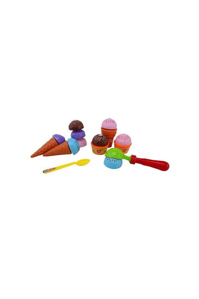 OEM Home and Kitchen ice cream cone play set 16 pieces
