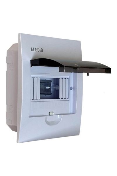ALEDIO Tablou policarbonat, incastrat, 6 module, 1 rand, IP50, Aledio A06M1ST