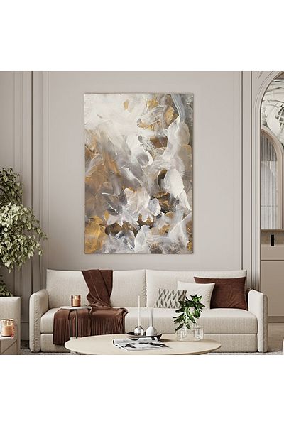 Generic Canvas painting with hidden wooden frame, size 60x90