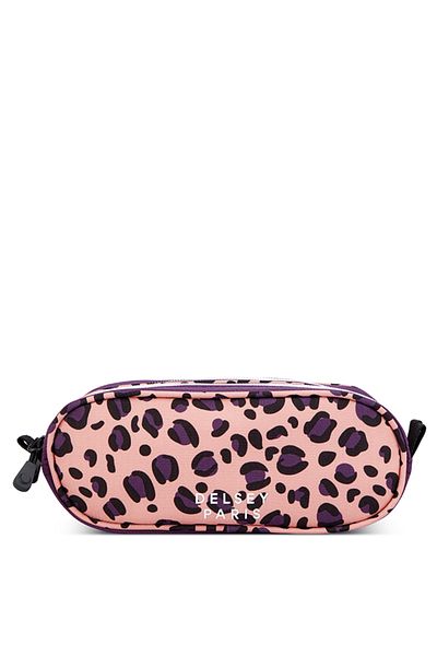 Delsey Back To School 2025 Two Compartment Pencil Case Purple Printing