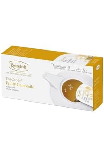 Ronnefeldt Fruity Camomile Tea-Caddy, Case of 5 Boxes | Each Box Contains 15 Tea Bags