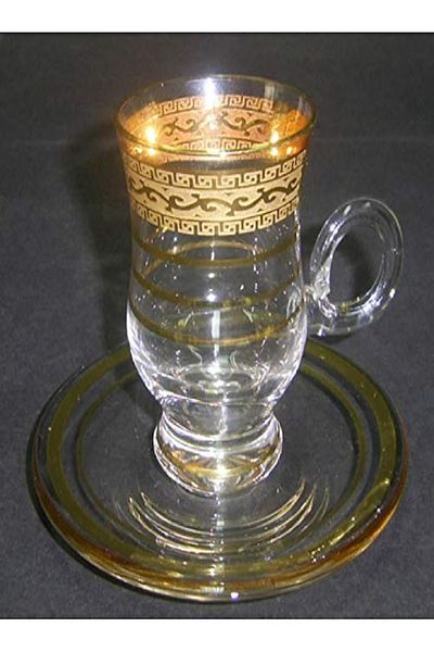 Royal Crystal 12-Piece Tea Set | Gold Decor | Elegant TC10 Design