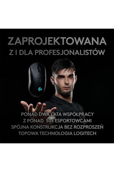 logitech G Pro Gaming Wireless Gaming Mouse negru