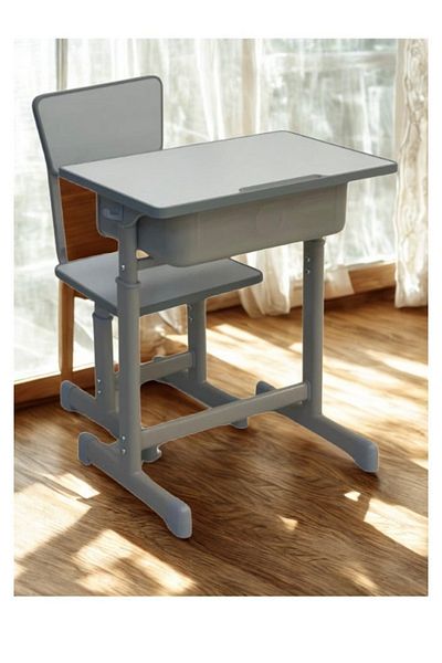 smart home Kids Study Desk Table + Chair Set | Study Table and Chair Set with Fiber Surface and Iron Legs